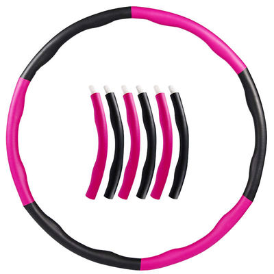 6 Parts Metal Fitness Hula Hoop Ring 1.2KG Home Exercise Gym Trainer