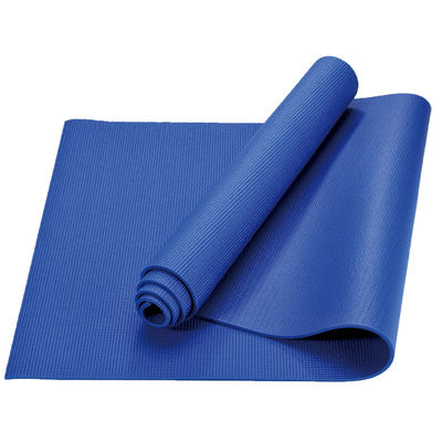 Blauwe Pvc-Yogaoefening Mats Anti Slip 61cm X 10cm de Vriendschappelijke Geschiktheid van Eco